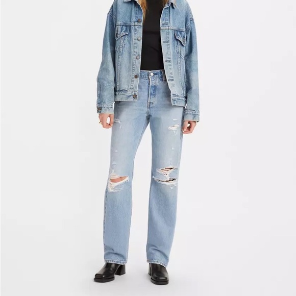 Levi's Premium 501 ‘90s Straight Leg Jeans - Picture 1 of 7